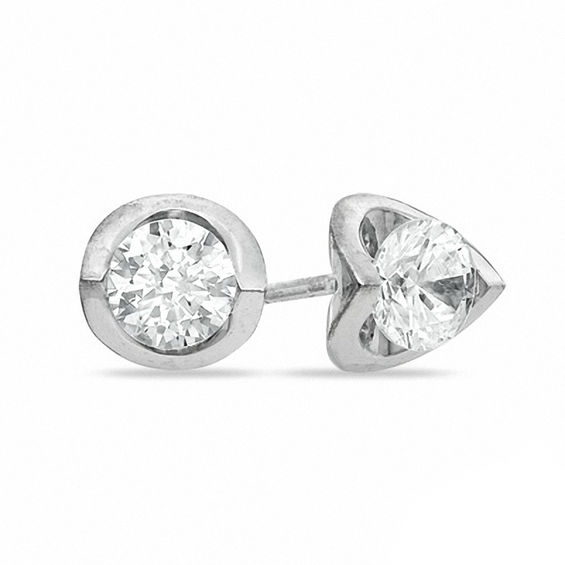 0.40 CT. T.W. Certified Canadian Diamond Solitaire Tension Stud