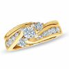 Thumbnail Image 0 of 1.00 CT. T.W. Diamond Three Stone Bridal Set in 14K Gold