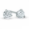 Thumbnail Image 0 of 0.30 CT. T.W. Canadian Certified Diamond Solitaire Stud Earrings in 14K White Gold (I/I2)