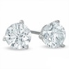Thumbnail Image 1 of 0.50 CT. T.W. Canadian Certified Diamond Solitaire Stud Earrings in 14K White Gold (I/I2)