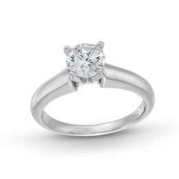 1.20 CT. Canadian Certified Diamond Solitaire Engagement Ring in 14K White Gold (I/I1)
