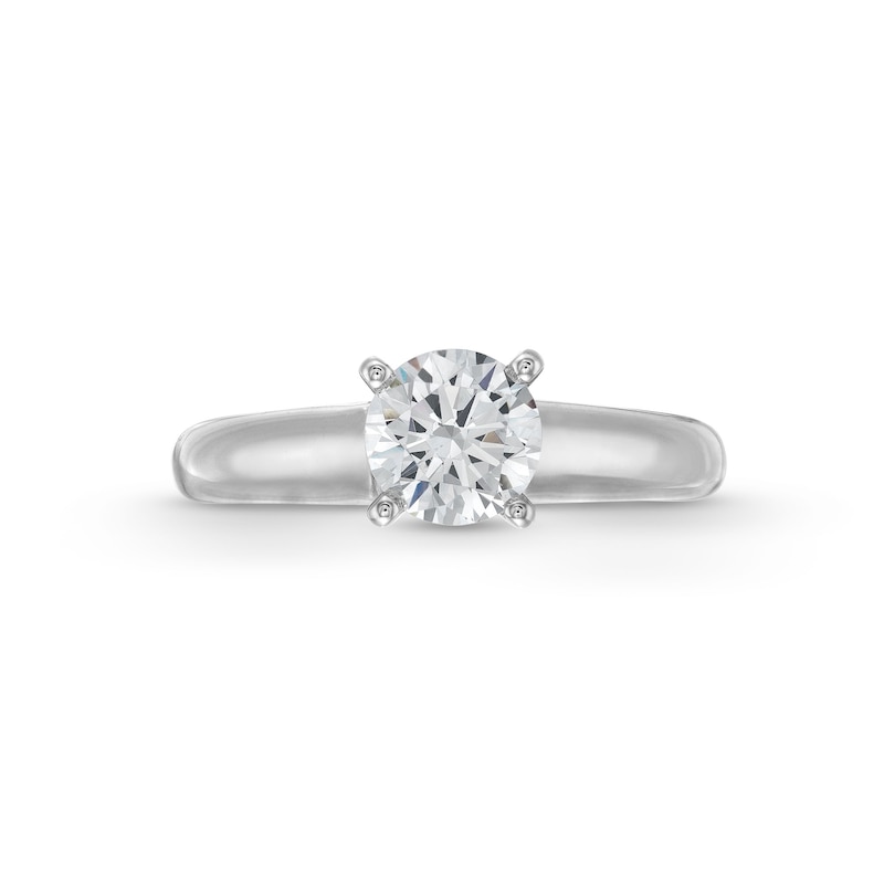 Main Image 4 of 1.20 CT. Canadian Certified Diamond Solitaire Engagement Ring in 14K White Gold (I/I1)