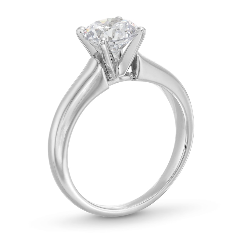 Main Image 3 of 1.50 CT. Canadian Certified Diamond Solitaire Engagement Ring in 14K White Gold (I/I1)