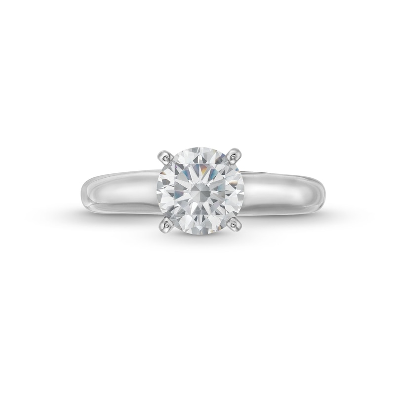 Main Image 4 of 1.50 CT. Canadian Certified Diamond Solitaire Engagement Ring in 14K White Gold (I/I1)