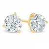 Thumbnail Image 1 of 0.10 CT. T.W. Canadian Certified Diamond Solitaire Stud Earrings in 14K Gold (I/I2)