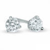 Thumbnail Image 1 of 0.20 CT. T.W. Canadian Certified Diamond Solitaire Stud Earrings in 14K White Gold (I/I2)