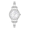 Ladies' Bulova Crystal Bangle Watch with Mother-of-Pearl Dial (Model: 96L128)