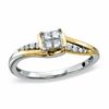 Thumbnail Image 0 of 0.20 CT. T.W. Diamond Vine Promise Ring in 10K White Gold