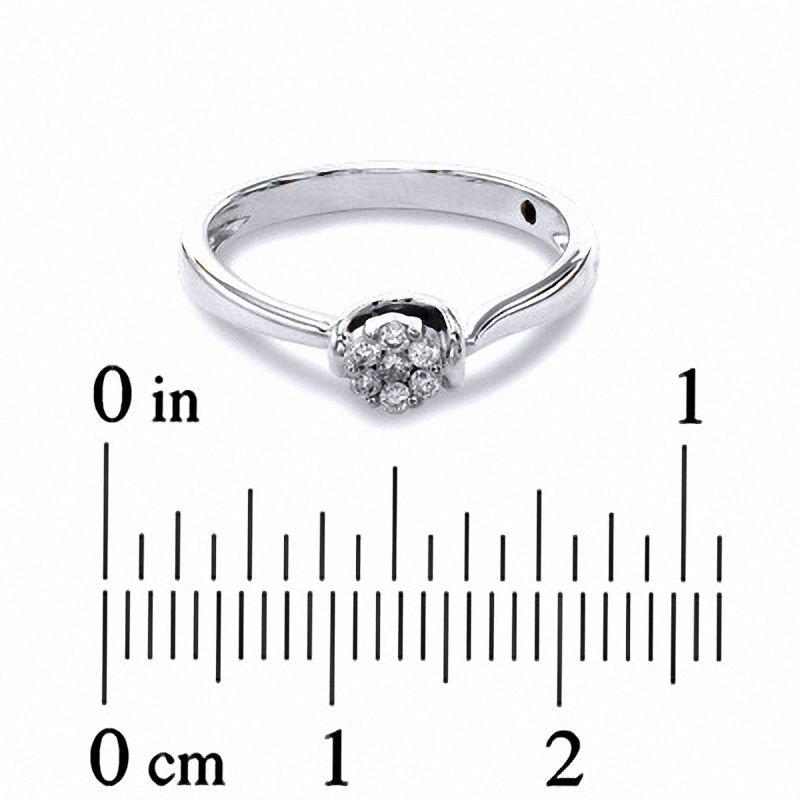 0.20 CT. T.W. Diamond Split Shank Promise Ring in 10K Two-Tone Gold