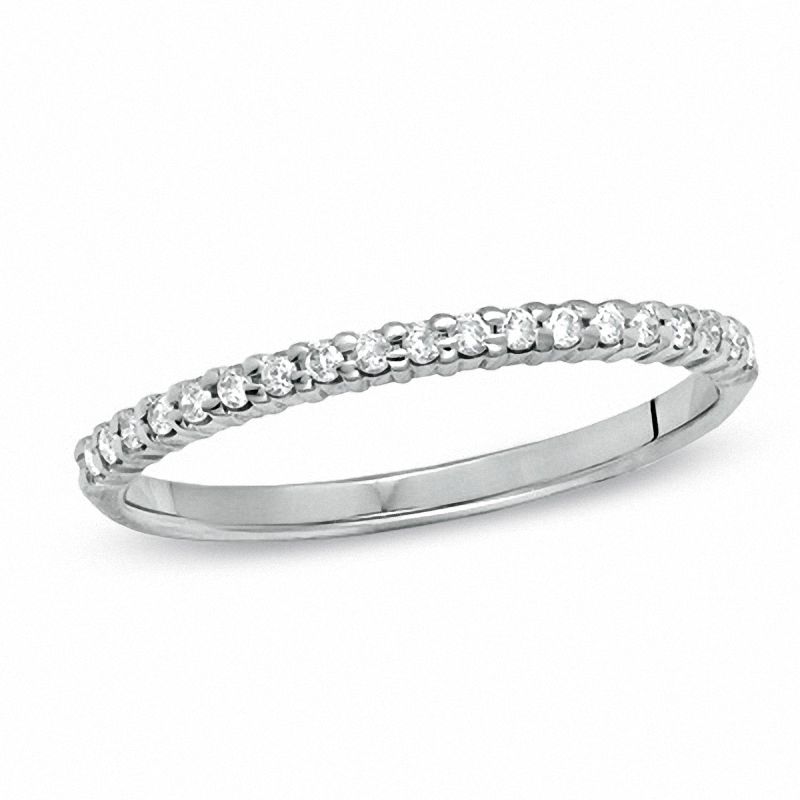 0.15 CT. T.W. Diamond Band in 10K White Gold