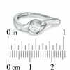 Thumbnail Image 2 of 0.60 CT. Certified Canadian Diamond Solitaire Swirl Engagement Ring in 14K White Gold (I/I1)