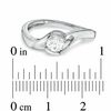 0.60 CT. Certified Canadian Diamond Solitaire Swirl Engagement Ring in 14K White Gold (I/I1)