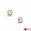 0.20 CT. T.W. Certified Canadian Diamond Solitaire Stud Earrings in 10K Gold (I/I2)
