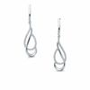 Thumbnail Image 1 of 0.20 CT. T.W. Diamond Double Drop Earrings in Sterling Silver