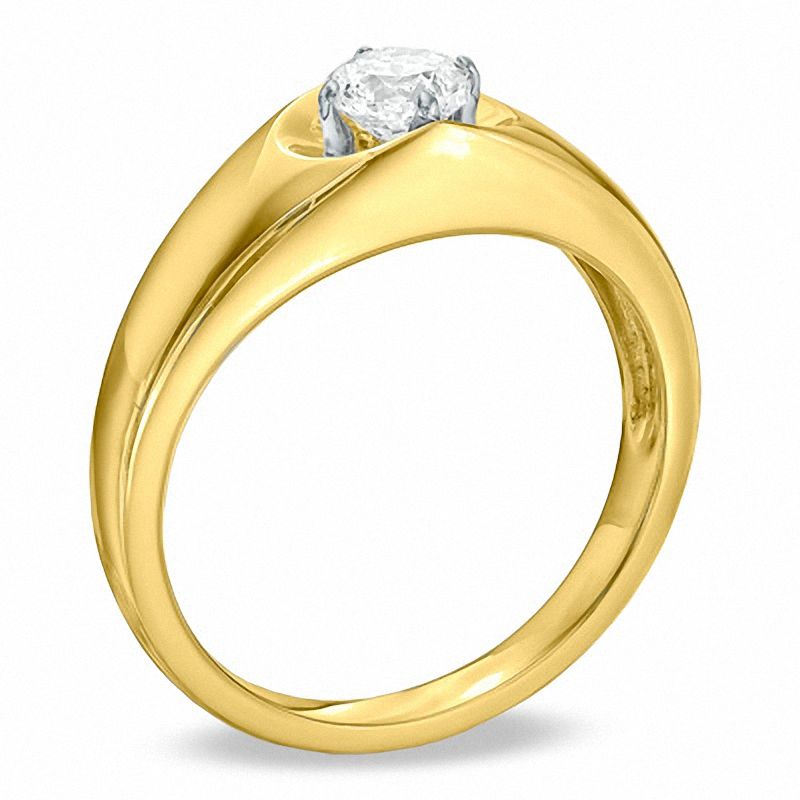 0.30 CT. Certified Canadian Diamond Solitaire Engagement Ring in 14K Gold (I/I2)