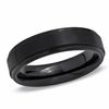 Thumbnail Image 1 of Men's 6.0mm Wedding Band in Tungsten Carbide with Black IP - Size 10