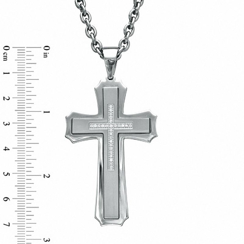 Main Image 2 of Men's Oval Link Chain Necklace in Stainless Steel - 24"