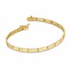 Thumbnail Image 1 of Greek Key Bracelet in 10K Gold - 7.25"