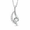 Thumbnail Image 0 of Sirena™ 0.33 CT. T.W. Diamond Loop Pendant in 14K White Gold