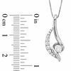 Thumbnail Image 2 of Sirena™ 0.33 CT. T.W. Diamond Loop Pendant in 14K White Gold