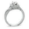 Thumbnail Image 1 of 0.87 CT. T.W. Certified Diamond Square Frame Twist Ring in 14K White Gold (I/I2)