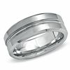 Thumbnail Image 0 of Men's 8.0mm Centre Groove Wedding Band in Cobalt - Size 10
