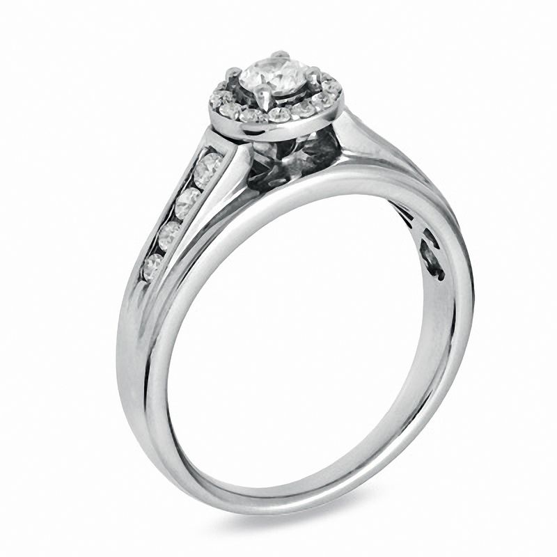 Main Image 2 of 0.50 CT. T.W. Certified Canadian Diamond Engagement Ring in 14K White Gold (I/I1)