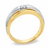 Thumbnail Image 1 of Men's 0.25 CT. Certified Canadian Diamond Solitaire Band in 14K Two-Tone Gold (I/I1)