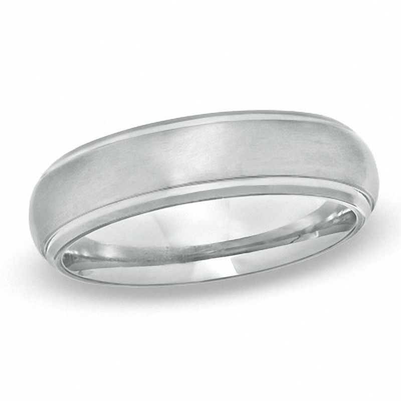 Men's 6.0mm Wedding Band in Titanium - Size 10|Peoples Jewellers