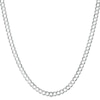 Thumbnail Image 1 of Men's 150 Gauge Curb Chain Necklace in 10K White Gold - 22"