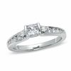 0.63 CT. T.W. Princess-Cut Diamond Engagement Ring in 14K White Gold