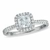 0.70 CT. T.W. Princess-Cut Diamond Framed Engagement Ring in 14K White Gold