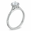 Thumbnail Image 2 of 0.70 CT. T.W. Pavé Diamond Framed Engagement Ring in 14K White Gold