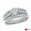 Thumbnail Image 0 of 1.00 CT. T.W. Certified Canadian Diamond Bridal Set in 14K White Gold (I/I1)