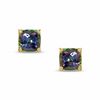 Thumbnail Image 0 of 6.0mm Cushion-Cut Mystic Fire® Topaz Stud Earrings in 10K Gold