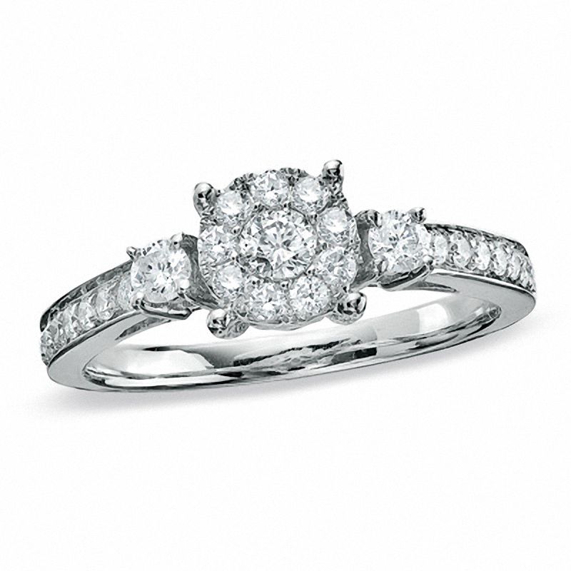 0.63 CT. T.W. Diamond Engagement Ring in 14K White Gold|Peoples Jewellers