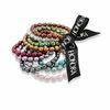 Thumbnail Image 1 of Honora 7.0-8.0mm Multi-Colour Baroque Freshwater Cultured Pearl Stretch Bracelets-Set of Ten