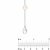 Honora 7.5-8.0mm Freshwater Cultured Pearl Illusion Necklace and Earrings Set in Sterling Silver