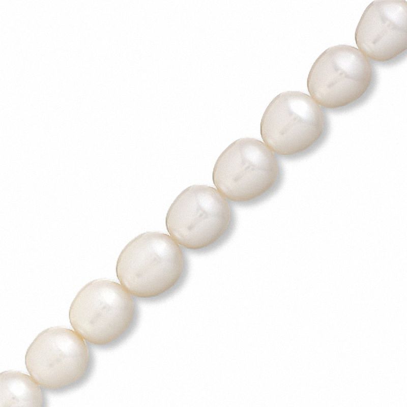 Main Image 2 of Honora Pallini 7.5-8.5mm Oval Freshwater Cultured Pearl Strand Toggle Bracelet-7.5"