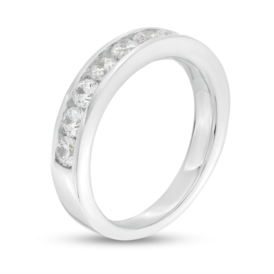 1.00 CT. T.W. Canadian Certified Diamond Channel Band in 14K White Gold (I/I1)