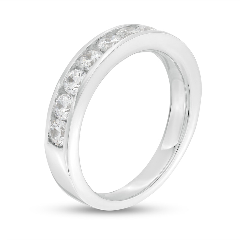 1.00 CT. T.W. Canadian Certified Diamond Channel Band in 14K White Gold (I/I1)|Peoples Jewellers