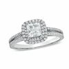 1.20 CT. T.W. Princess-Cut Diamond Framed Engagement Ring in 14K White Gold