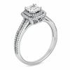 1.20 CT. T.W. Princess-Cut Diamond Framed Engagement Ring in 14K White Gold