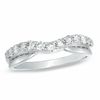 Thumbnail Image 0 of Ladies' 0.50 CT. T.W. Diamond Twist Contour Wedding Band in 14K White Gold