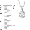 Thumbnail Image 2 of 0.50 CT. T.W. Certified Canadian Diamond Pendant in 14K White Gold - 17"