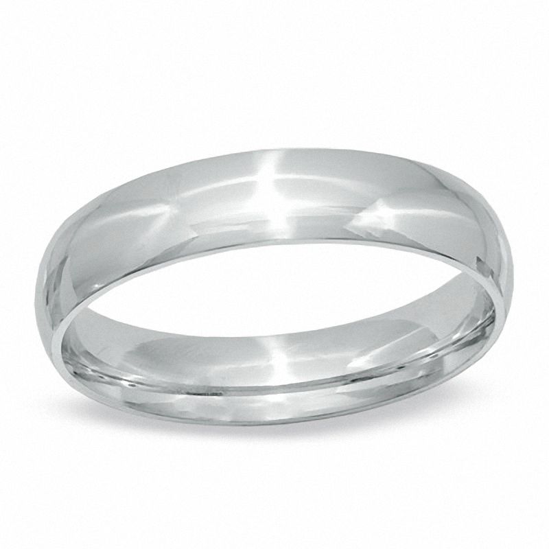 Men S 4 0mm Comfort Fit Wedding Band In 14k White Gold View All