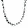 Thumbnail Image 1 of 8.0mm Bead Necklace in Hollow Sterling Silver