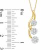 Thumbnail Image 1 of 0.33 CT. T.W. Diamond Cherry Blossom Pendant in 10K Gold