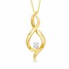 Thumbnail Image 0 of 0.07 CT. Diamond Swirl Pendant in 10K Gold