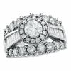 Thumbnail Image 0 of 3.45 CT. T.W. Diamond Framed Engagement Ring in 14K White Gold